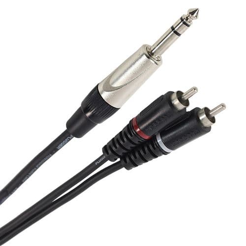 Plugger Câble Y Jack Mâle Stéréo RCA Mâle 1.50m Easy Câbles En Y