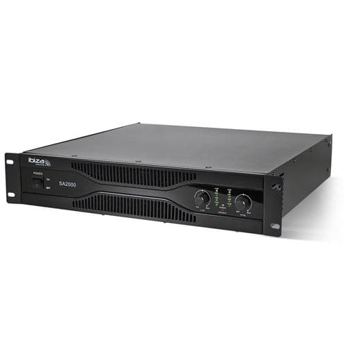Ibiza Sound sono 2 x 1000W rack 19" XLR/RCA/Jack 6.35mm SA2000