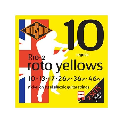 Rotosound R10-2 Roto Yellows Double Decker 10-46