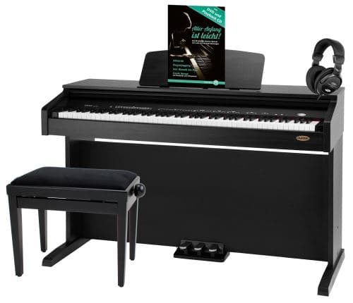 Classic Cantabile DP-210 SM Piano Numérique Noir Mat Set avec Banc et