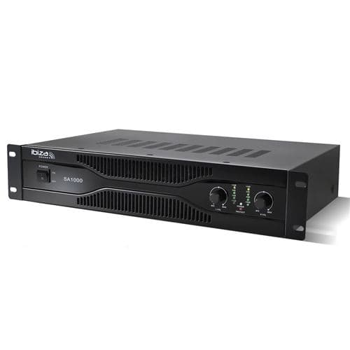 Ibiza Sound sono 2 x 350W rack 19" XLR/RCA/Jack 6.35mm SA1000
