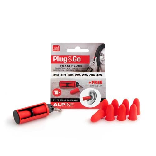 Alpine Plug&Go paires de protections auditives en mousse Rouge