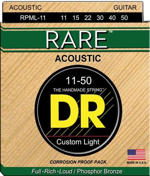 Dr Strings RPML-11 Rare Phosphore Bronze Acoustique 11-50 Medium Lite