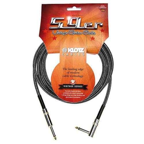 KLOTZ VINA0600 59er Vintage câble de guitare fiche coudée 6