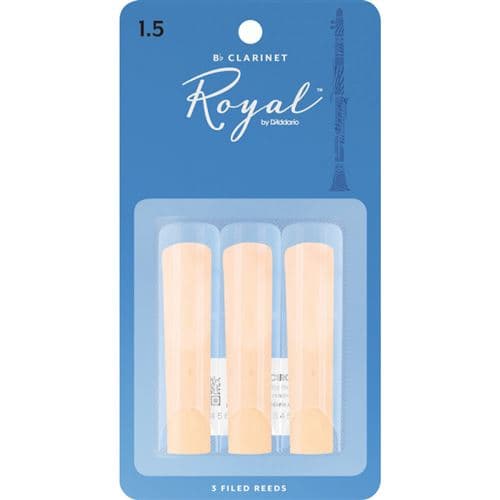 Ricoh D Addario RCB0315 Anches clarinette si bémol, force 1.5, boîte de 3