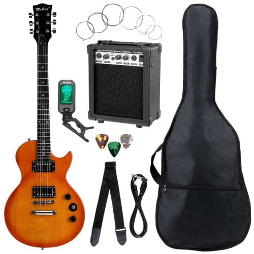 McGrey Rockit guitare électrique simple encoche set complet Orange Burst