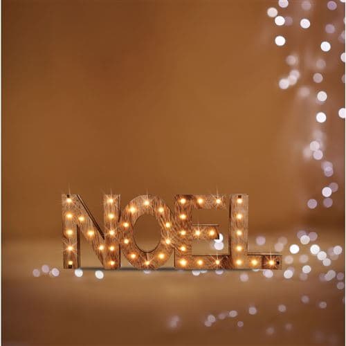 Féeric lights & Christmas Féérie Lights & Christmas Décoration lumineuse lettres Noël Marron
