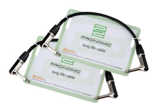 Pronomic Stage INST-A-030 câble patch fiche coudée 0,3 m lot de 2