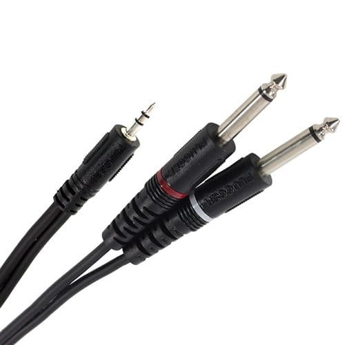Plugger Câble Y Mini Jack Mâle Stéréo Jack Mâle Mono 3m Easy Câbles