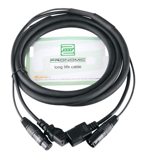 Showlite Pronomic Stage IECD-2.5 DMX câble hybride C/DMX