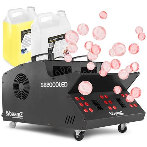 BEAMZ SB2000LED LEDs, 5L de liquide à bulles + 5L de liquide à