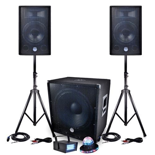BM Sonic Sono BMS-1812 2400W SUB Ledstrobe LytOr + Effet Roundiams UFO