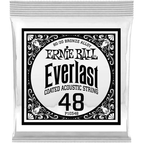 Ernie Ball 10348 au détail Everlast Bronze Filé rond 048