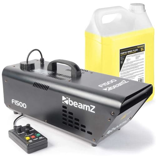 BEAMZ F1500 fazer machine à fumée 1500W avec 5 litres de liquide idéal pour animer vos soirées