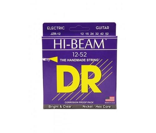 Dr JZR-12 Hi-Beam Nickel Plated, jeu guitare électrique, Extra Heavy 12-52