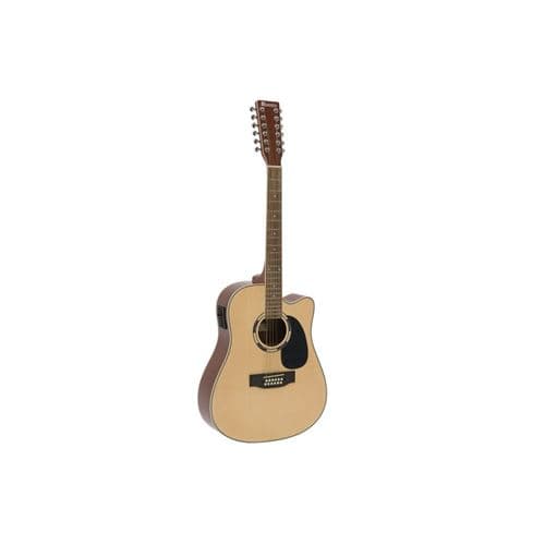DIMAVERY Dr-612 guitare western 12 cordes, nature