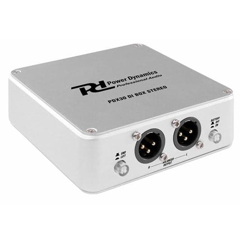 Power Dynamics PDX30 Boîte d injection directe DI Box pour table de mixage ou instrument de musique