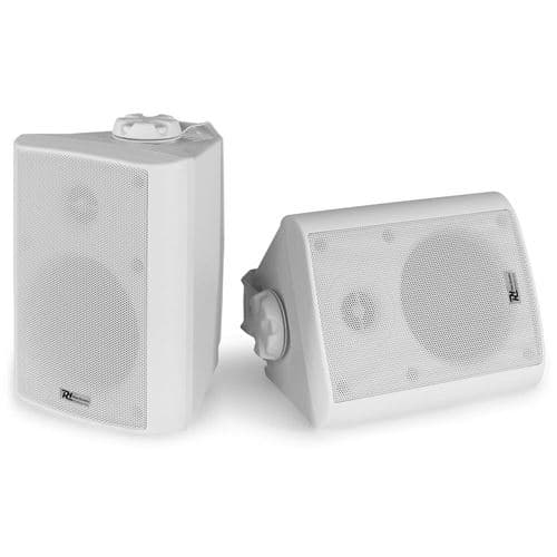 Power Dynamics BC40V Enceinte PUBLIC ADRESS V/8 Ω, 100W, 4, Intérieur et Extérieur IPX5, (PAIRE), Blanche