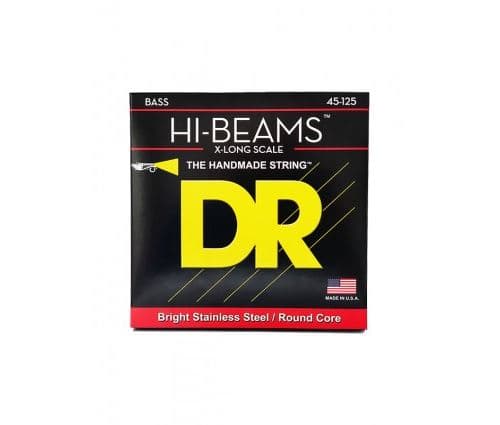 Dr LMR5-45 Hi-Beam Stainless Steel, jeu guitare basse, 5 cordes Medium 45-125 X-long Scale