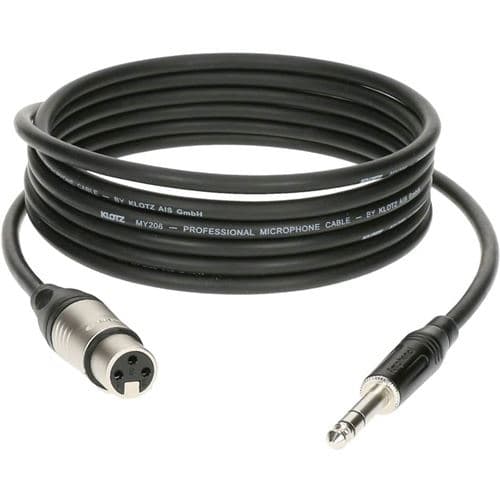 KLOTZ 3P Connecteur Metal, Câbles XLR et jack symétrique