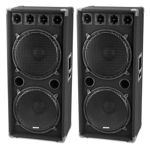 McGrey DJ-2522 Enceintes Party basement / DJ-Box Paire 2 x