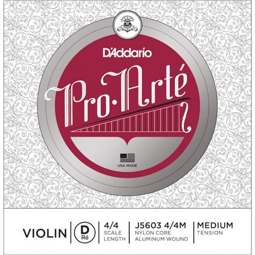Daddario D Addario J5603 seule (ré) violon 4/4 Pro-Arte, Medium