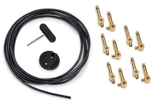 Rockboard Solderless 10 Jack Cable 3 M 1 Coupeur 1 Cle CAB-pw-SET-gd Câbles pour pédales