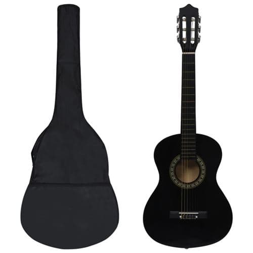VIDAXL Jeu de guitare classique pour débutants 8 pcs Noir 1 2 34