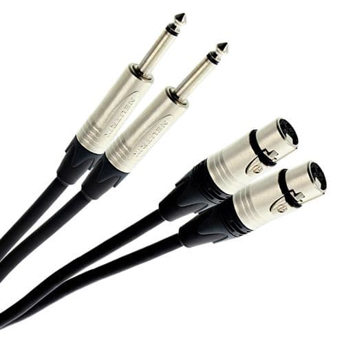 Plugger Bretelle XLR Femelle 3b Jack Mâle Mono 0.60m Elite