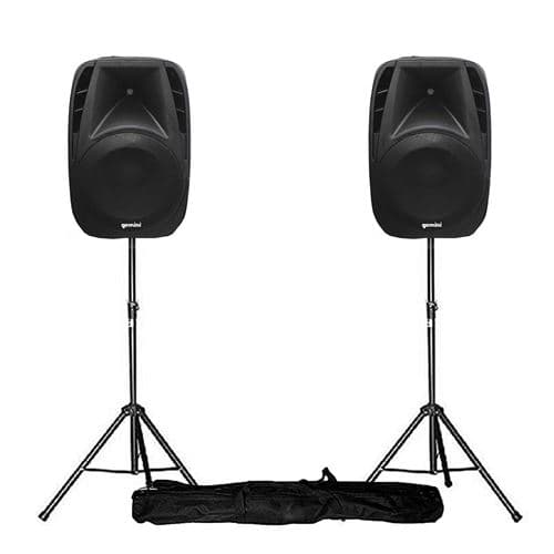 Gemini amplifiées Boomer 8" 600W + pied
