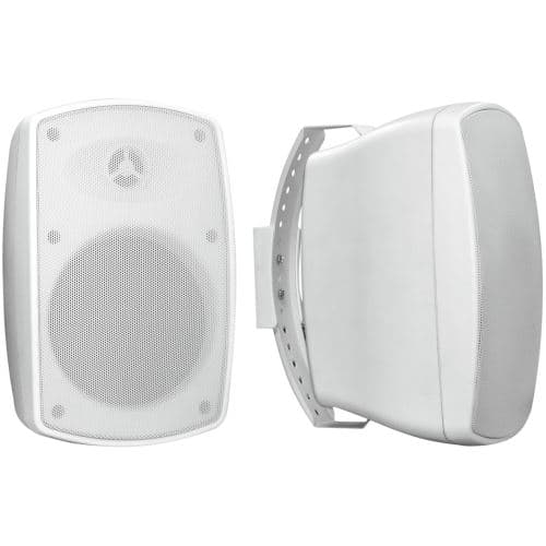 Omnitronic OD-5 set d enceintes passives 2 voies pour l extérieur, blanc