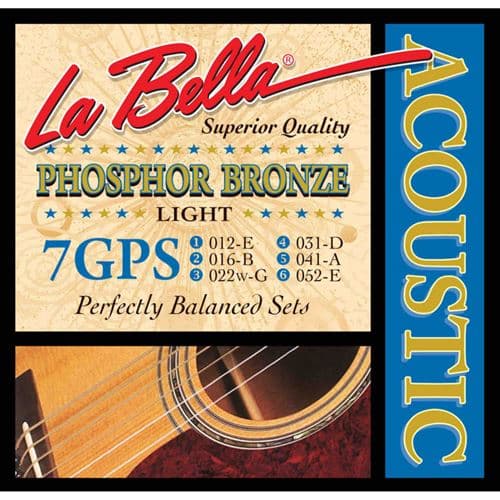 La Bella Labella 7GPS Phosphor Bronze Light 12-52