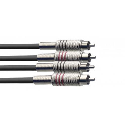 Stagg STC3C bretelle, RCA/RCA (m/m), 3 m