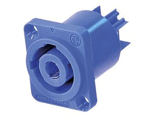Neutrik Powercon embase 3 points bleu entrée secteur