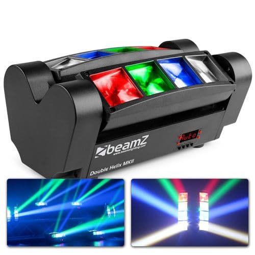 BEAMZ MHL820 Double Helix 8x LED CREE-RGBW, 3 Watts par LED, Modes DMX et Stand Alone