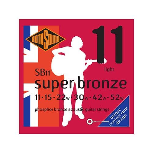 Rotosound SB11 Super Bronze phosphore bronze guitare acoustique 11-52