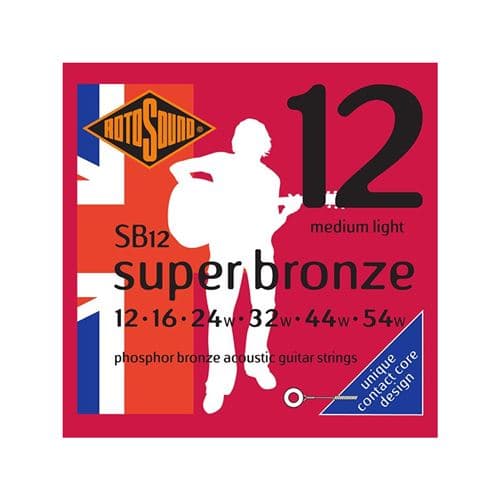 Rotosound SB12 Super Bronze phosphore bronze guitare acoustique 12-54