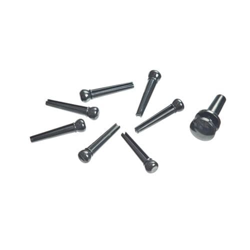 Planet Waves PWPS9 vis de chevalet avec vis de fin, jeu de 7, noir