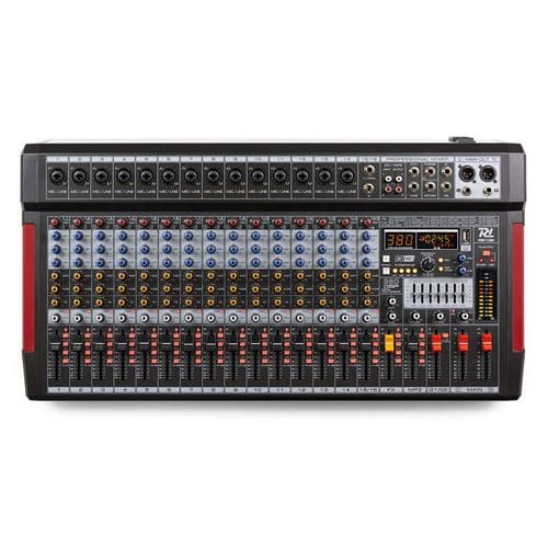 Power Dynamics PDM-T1604 Console de mixage 16 avec Streaming Bluetooth, Egaliseur graphique 7 bandes