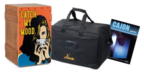 XDrum Design Series Cajon Catch my mood Set incluant sac + apprentissage