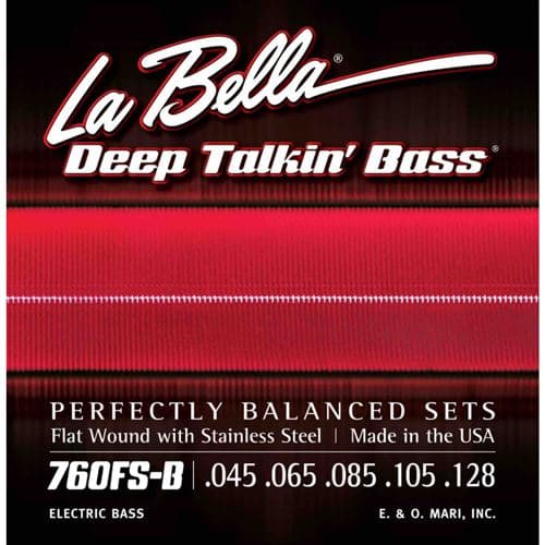 La Bella Labella 760FS-B Deep Talkin' Bass Flats 45-128
