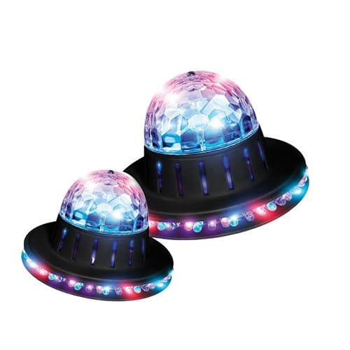 Party Light & Sound Jeux de Lumières Effet LytOr OVNI RounDiams à LED RVB Effet Friztal Rotatif multi-faisceaux