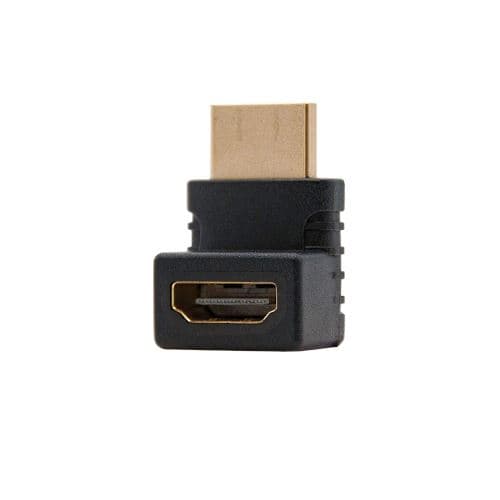 Nanocable HDMI V1.3 coudé, A/H-A/M, Femelle-mâle, Noir