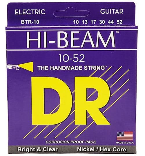 Dr Strings BTR-10 HI-beam Nickel Plated MEDIUM-heavy 10-52