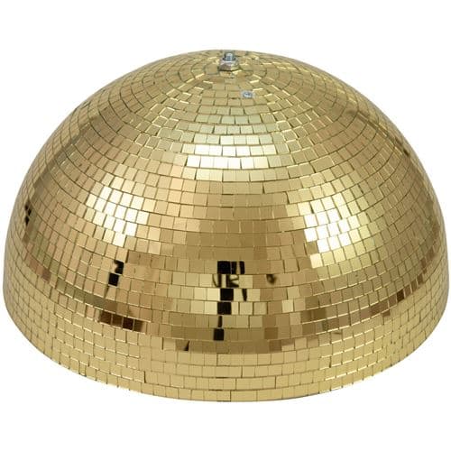 Eurolite Demi boule à facettes 40cm doré motorisé