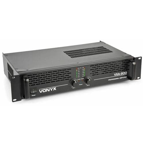 Vonyx VXA-800 professionnel, 2 x 400 Watts, connexion en pont, amplificateur stéréo haute qualité, idéal DJ