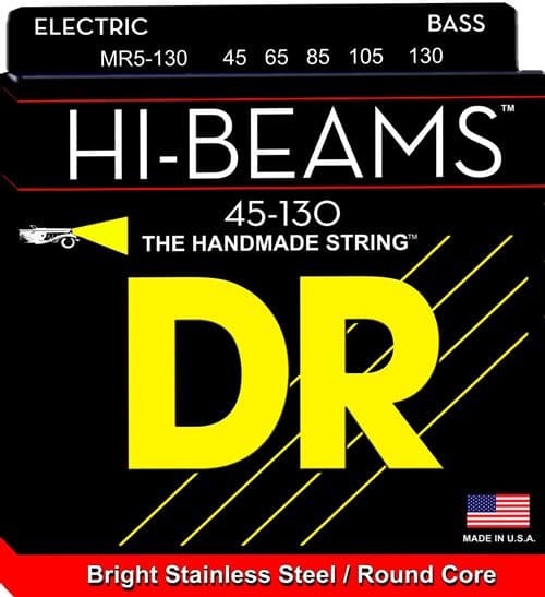 Dr Strings MR5-130 Hi-Beams 5C 5C 45-130 Cordes guitares basses 5