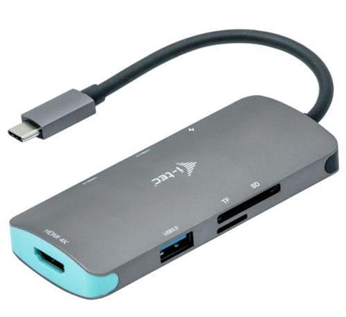 i-tec Thunderbolt 3 / USB-C 4K HDMI Nano Hub C31NANODOCKPD Gris