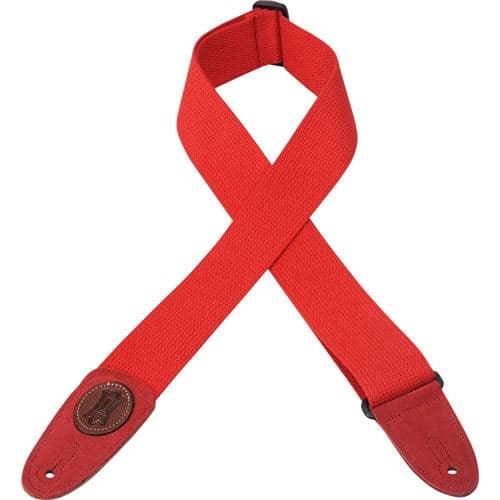 Levy's Leathers Levys 5 CM Coton avec Logo Levy s en Cuir Rouge