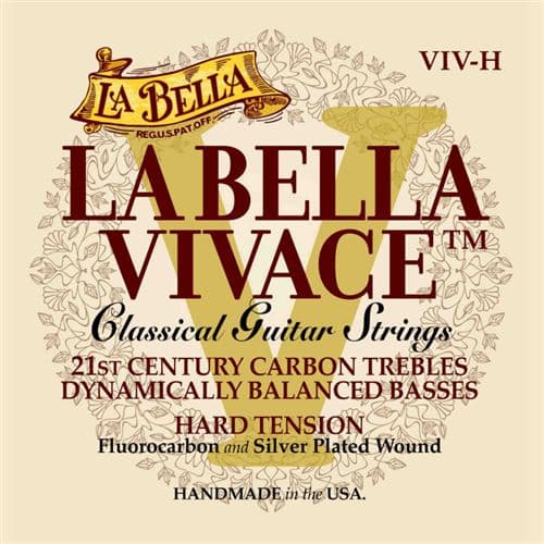 La Bella Labella VIV-H Jeu de cordes guitare classique Vivace Tension forte